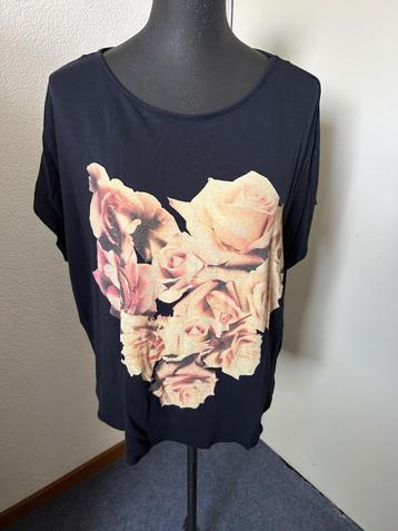 Promiss donkerblauw shirt met opdruk mt XXL z.g.a.n. beschikbaar voor biedingen
