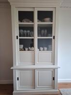 Mooie houten witte buffetkast Riviera Maison stijl, Ophalen, Zo goed als nieuw, 25 tot 50 cm, 200 cm of meer