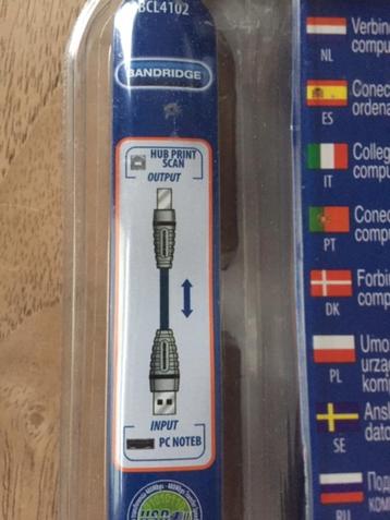 Actie: Bandridge BCL4102 USB kabel USB B male naar USB A beschikbaar voor biedingen