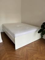 IKEA Brimnes bed 140 x 200, 140 cm, Wit, Zo goed als nieuw, Hout