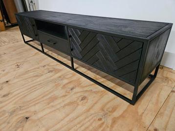 Tv-meubel new york 210 cm lang visgraat 