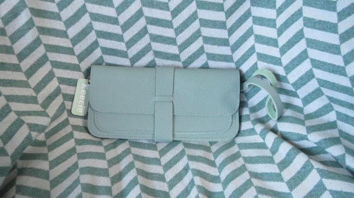 Keecie, nieuwe leren tas, clutch, phone, portemonnee, Sieraden, Tassen en Uiterlijk, Portemonnees, Nieuw, Overige merken, Blauw