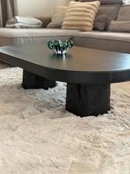 Eiken salontafel zwart, Huis en Inrichting, Tafels | Salontafels, Ophalen, 100 tot 150 cm, 50 tot 100 cm, Zo goed als nieuw