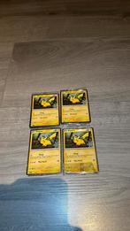 Pikachu 025/165 Snowflake Stamp - Pokemon 151 (4x), Hobby en Vrije tijd, Verzamelkaartspellen | Pokémon, Ophalen of Verzenden