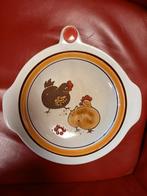 Vintage warmhoudbord keramiek SMF Schramberg "On the farm", Ophalen