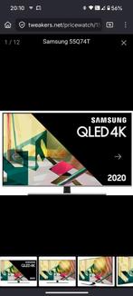 Samsung 55Q74T QLED TV 55 inch + 2 AB's, Ophalen, QLED, 120 Hz, Zo goed als nieuw