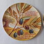 2 Grote borden Proevenvankunst Olijven / Italy in 1 koop, Ophalen of Verzenden, Zo goed als nieuw, Bord(en), Overige stijlen