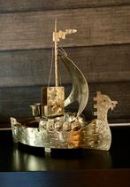 Vikingschip Goberg Hugo Berger Arts And Crafts viking schip., Ophalen of Verzenden, Koper of Brons