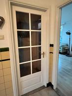 Oude deuren met glas, 80x210cm - 1 ruitje kapot, Ophalen, Gebruikt, 80 tot 100 cm, Binnendeur