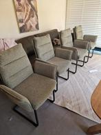 Leen Bakker Eetkamerset: Tafel + 4 Stoelen, Gebruikt, Metaal, Ophalen of Verzenden, Vier