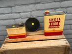 Vintage Shell Olie Blikken en Emaille Bord, Ophalen of Verzenden