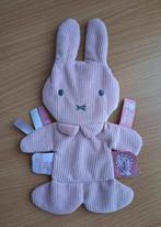 Knuffeldoekje, Knisperdoekje, Knuffel Nijntje, Roze Ribstof, Ophalen of Verzenden, Zo goed als nieuw, Konijn