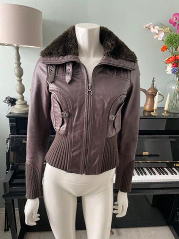 Leren jasje van Vero Moda maat XS beschikbaar voor biedingen