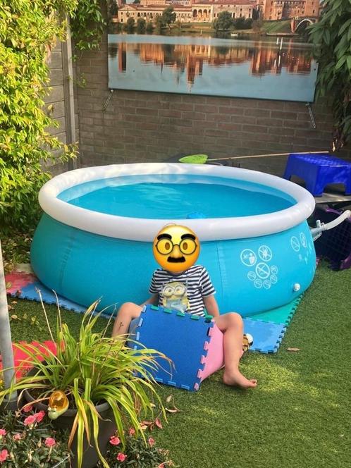TEAB - Intex zwembad (180cm) incl. pomp, filters, solarzeil, Tuin en Terras, Zwembaden, Gebruikt, Overige typen, Minder dan 80 cm