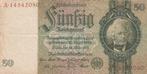 Duitsland bankbiljet 50 Reichsmark David Hansemann 30.3.1933, Postzegels en Munten, Bankbiljetten | Europa | Niet-Eurobiljetten