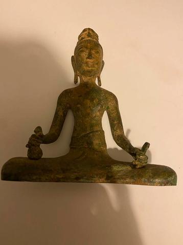 Khmer Boeddha Mediterende Man oud brons Kostbaar! beschikbaar voor biedingen