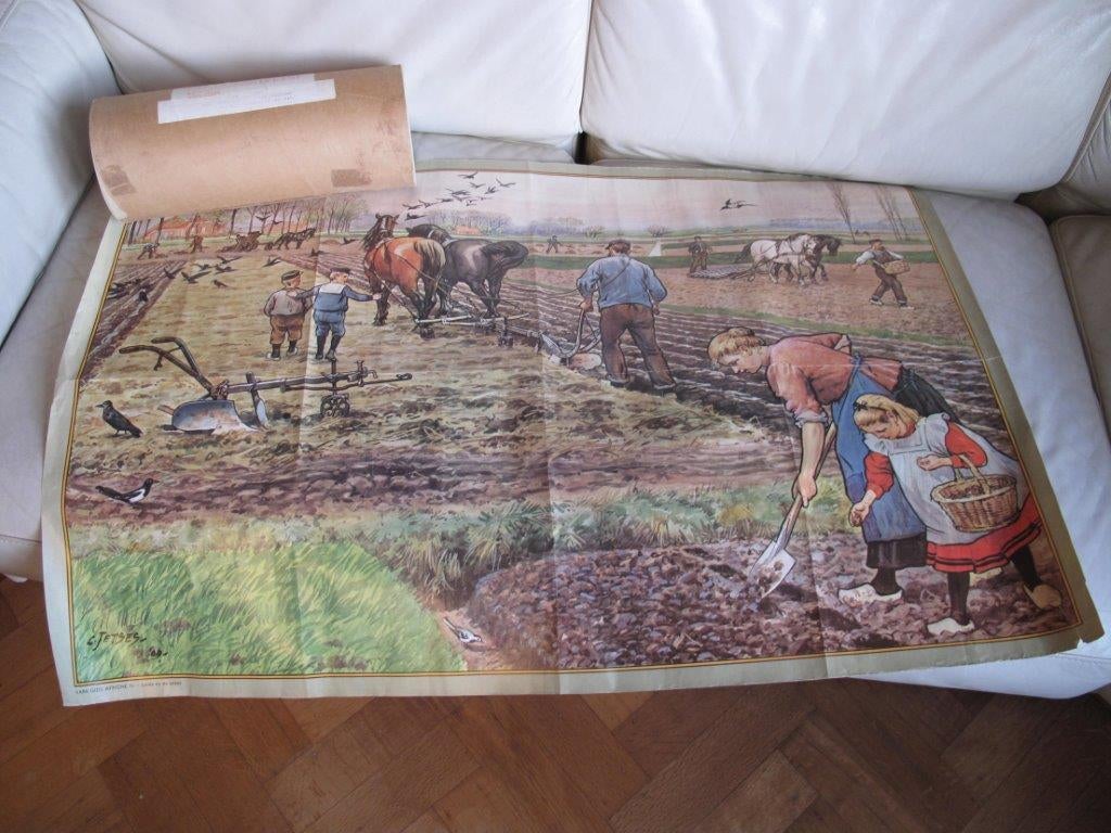 Gezocht oude Vara puzzel, lente op de akker, Hobby en Vrije tijd, Denksport en Puzzels, Zo goed als nieuw, Legpuzzel, 500 t/m 1500 stukjes