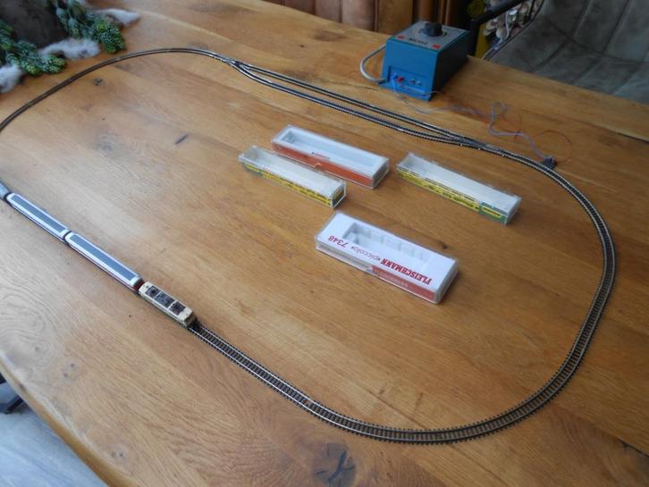Fleischmann  7348  E-loc  Br 111 in een start set, Hobby en Vrije tijd, Modeltreinen | N-Spoor, Gebruikt, Treinset, Gelijkstroom