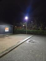 9 lichtmasten met 12 armenturen werkend te zien., Doe-het-zelf en Verbouw, Bouwverlichting, Ophalen, Gebruikt, 200 tot 500 watt