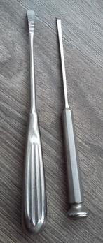 Vintage Chirurg Gereedschap Operatiekamer Beitel Schraper, Ophalen of Verzenden