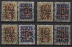 4x 132-33 gebruikt (Opruimingsuitgifte 1923 ), Postzegels en Munten, Postzegels | Nederland, Verzenden, T/m 1940, Gestempeld