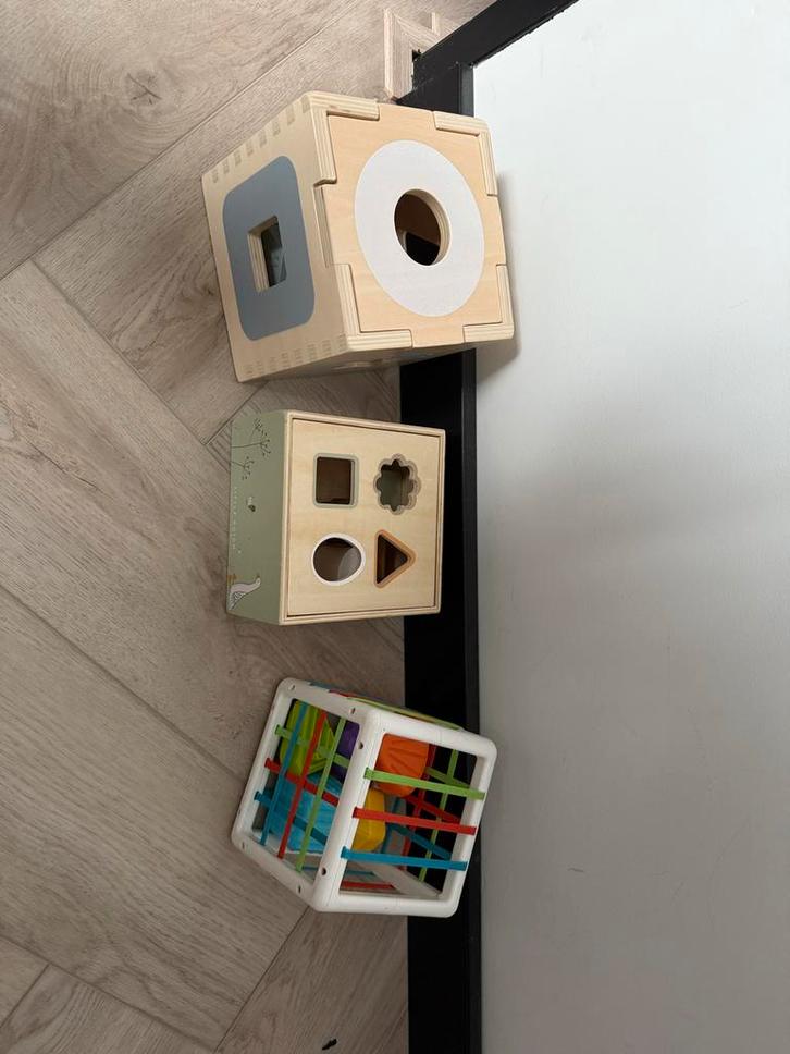 Houten Vormensorteerders & Blokken, Kinderen en Baby's, Speelgoed | Houten speelgoed, Zo goed als nieuw, Overige typen, Ophalen