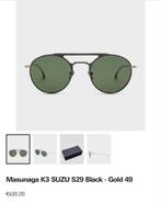 Masunaga K3 SUZU S29 Zwart/Goud, Overige merken, Zonnebril, Zwart, Nieuw