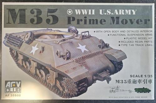 U.S.  army WWII - M35 Prime mover - AFV club 1/35, Hobby en Vrije tijd, Modelbouw | Auto's en Voertuigen, Nieuw, Tank, 1:32 tot 1:50