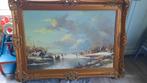 olieverf schilderij winterlandschap L. Voogd, Ophalen