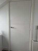 Houten deur 77,5x201 cm incl deurklink, rechtsdraaiend, Ophalen, Minder dan 80 cm, Binnendeur, Zo goed als nieuw