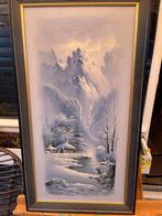 Klassiek Winterlandschap Schilderij Suh Jin Hee, Ophalen of Verzenden