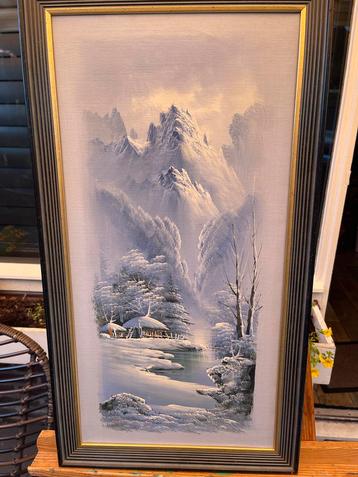 Klassiek Winterlandschap Schilderij Suh Jin Hee beschikbaar voor biedingen