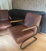Twee leren Lifestyle fauteuils, Ophalen, Gebruikt, Twee, Bruin
