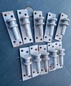 Hang- en sluitwerk tbv een poort, oa 10 duimhengen en platen, Doe-het-zelf en Verbouw, Hang- en Sluitwerk, Ophalen of Verzenden