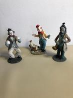 3 verschillende Clown beeldjes, Ophalen, Zo goed als nieuw, Mens