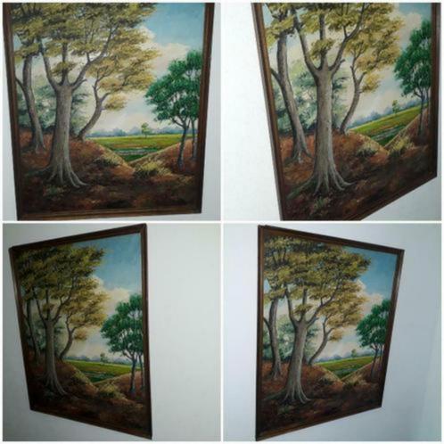 SCHILDERIJ LANDSCHAP OP DOEK, Antiek en Kunst, Kunst | Schilderijen | Klassiek, Ophalen