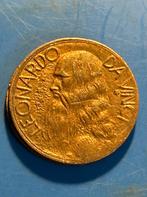 Munt penning Leonardo Da Vinci, Ophalen of Verzenden, Overige materialen, Buitenland