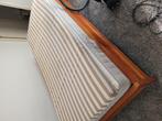 Degelijk 1 persoons electrisch bed, Ophalen, 90 cm, Eenpersoons, Bruin