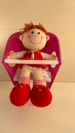 Leuke babypop in fietsstoeltje, Ophalen of Verzenden, Zo goed als nieuw, Babypop