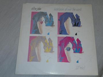 Maxi Singles ELTON JOHN - Heartache all over the World  Cry  beschikbaar voor biedingen
