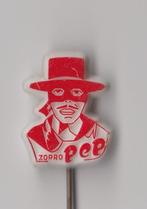 Pep Zorro Rood speldje, Verzamelen, Gebruikt, Niet vindbaar, Niet vindbaar, Speldje of Pin