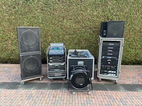 Complete geluid set, Muziek en Instrumenten, Mengpanelen, Gebruikt, 20 kanalen of meer, Microfooningang, Ophalen
