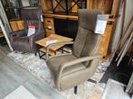 Relax Fauteuil Elektrisch super dik leder groen NIEUW, Ophalen, Nieuw, 50 tot 75 cm, Leer