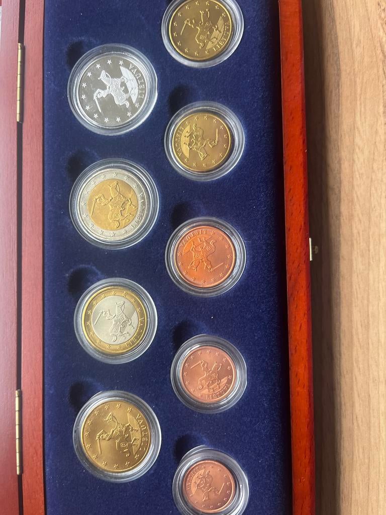 Litouwen Euro Proefdrukken in Cassette, Ophalen of Verzenden, Buitenland, Munten