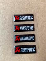 Akrapovic 3D gel stickers 29 x 11 mm 4 stuks, Motoren, Accessoires | Stickers