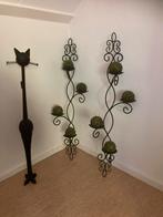 Metalen Kat & Hangkandelaars Set, Ophalen, Minder dan 25 cm