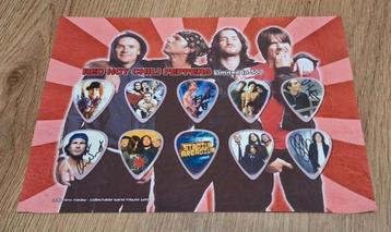 Red Hot Chili Peppers limited edition kaart met 10 plectrums beschikbaar voor biedingen