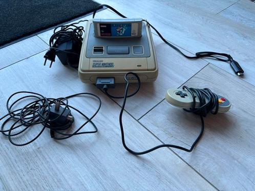 Super Nintendo incl 1 controller, Spelcomputers en Games, Spelcomputers | Nintendo Super NES, Gebruikt, Met 1 controller, Ophalen of Verzenden