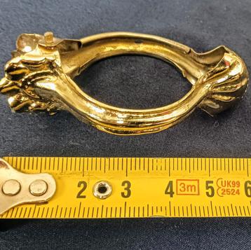 Vintage Gordijn (ring) Klem, goudkleurig  beschikbaar voor biedingen
