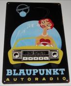 AUTORADIO BLAUPUNKT : Metalen Bord BLAUPUNKT Autoradio, Verzenden, Nieuw, Reclamebord
